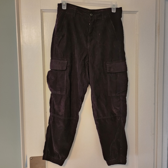 American Eagle Black Courdory Joggers - Picture 1 of 5